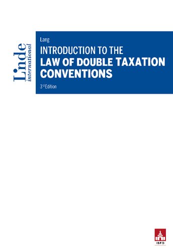 Introduction to the Law of Double Taxation Conventions, 3rd edition
