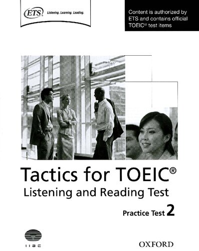 Tactics for TOEIC: listening and reading test. / Practice Test 2