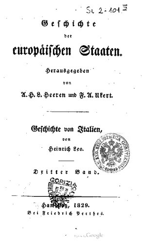 Geschichte der italienischen Saaten / Vom Jahre 1268 bis 1492