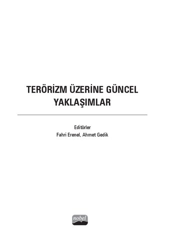 Terörizm Üzerine Güncel Yaklaşımlar