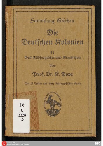 Das Südseegebiet und Kiautschou