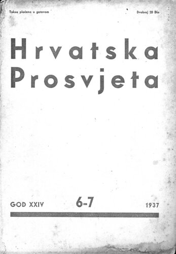 Hrvatska prosvjeta br. 6-7/1937