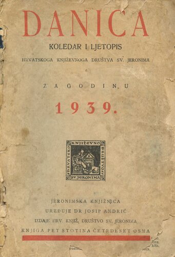 Danica 1939 koledar i ljetopis