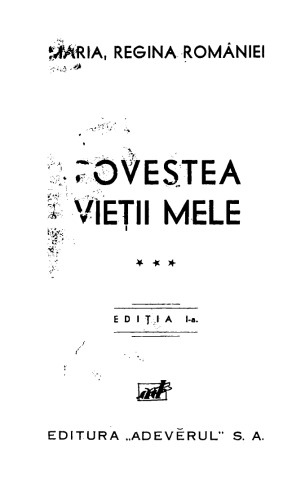 Povestea vieții mele. Vol. 3.