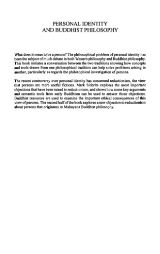 Personal Identity and Buddhist Philosophy: Empty Persons (Ashgate World Philosophies Series)