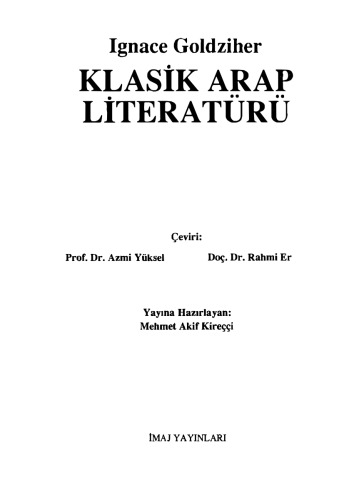 Klasik Arap Literatürü