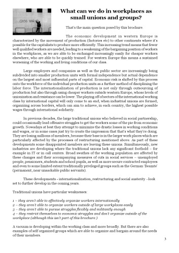 Notes from the class struggle: Small group workplace organizing in present-day Germany and the Netherlands
