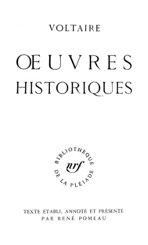 Oeuvres historiques