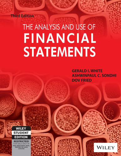 The Analysis and Use of Financial Statements, 3ed