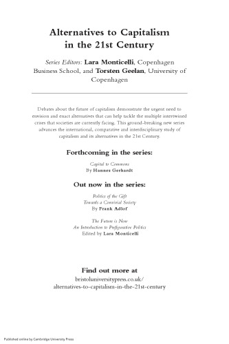 Alternative Societies: For a Pluralist Socialism