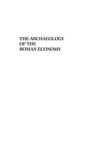 The archaeology of the Roman economy
