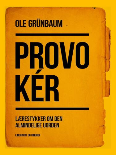 Provokér: lærestykker om den almindelige uorden