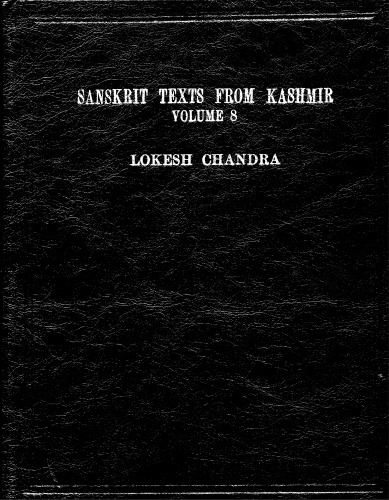 Sanskrit Texts from Kashmir