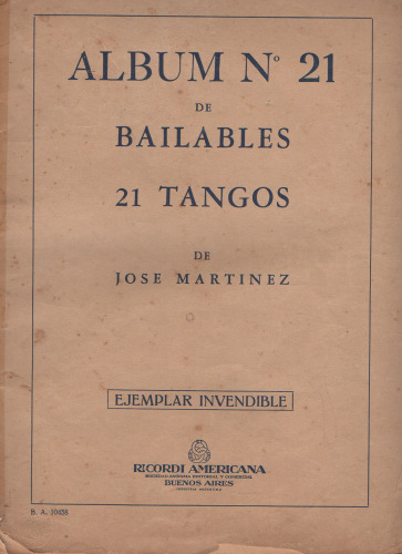 José Martínez - 21 tangos