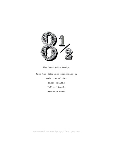 8½ (Continuity Script)
