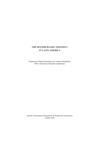 The Spanish Banks' Strategy in Latin America