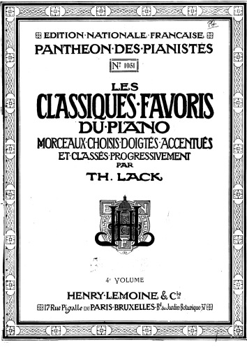 Les Classiques Favoris Du Piano - Volume 4