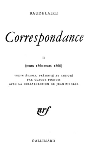 Correspondance 2 1860-1866