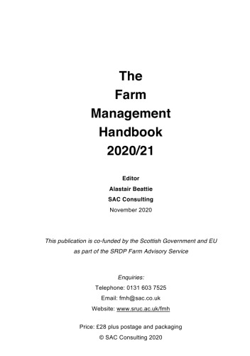 The Farm Management Handbook 2020/21: The UK Reference for Farm Business Management