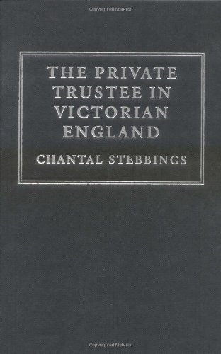 The Private Trustee in Victorian England