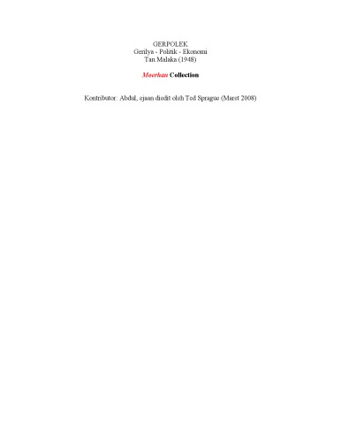 Gerpolek, gerilya-politik-ekonomi (Bahasa Indonesia)