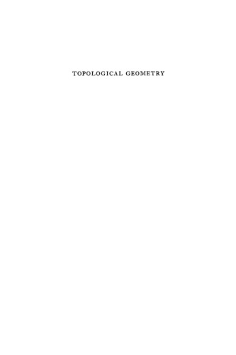 Topological Geometry, Second edition