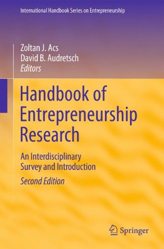 Handbook of Entrepreneurship Research: An Interdisciplinary Survey and Introduction