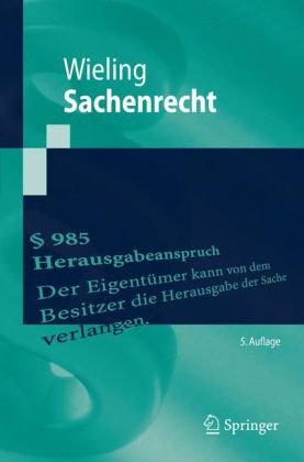 Sachenrecht, 5. Auflage (Springer-Lehrbuch)