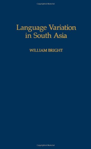 Language Variation in South Asia