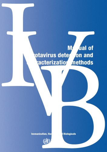 Manual of Rotavirus Detection and Characterization Methods