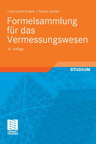 Formelsammlung fur das Vermessungswesen, 15. Auflage
