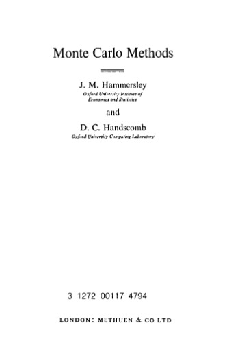 Monte Carlo Methods