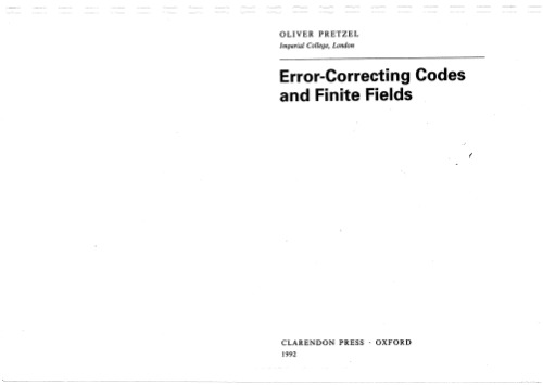 Error-Correcting Codes and Finite Fields