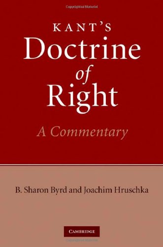 Kant's Doctrine of Right: A Commentary