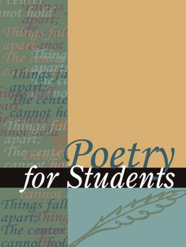 Poetry for Students, Vol. 16