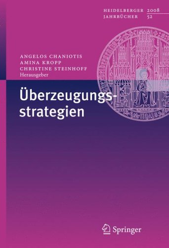 Uberzeugungsstrategien (Heidelberger Jahrbucher) (German Edition)