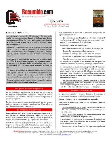Resumen - Ejecucion