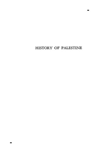 History of Palestine: The Last Two Thousand Years