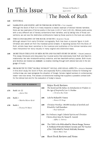 Interpretation. A Journal of Bible and Theology April 2010