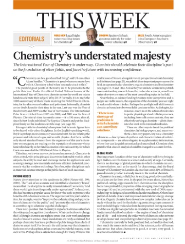 Nature (Nature magazine) v. 469, pages 5-126; 2011 January 6.