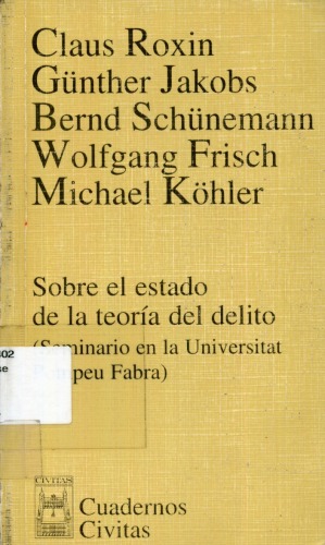 Sobre el Estado de la Teoría del Delito