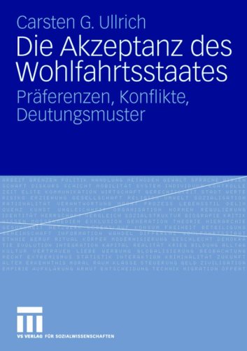 Die Akzeptanz des Wohlfahrtsstaates: Präferenzen - Konflikte - Deutungsmuster
