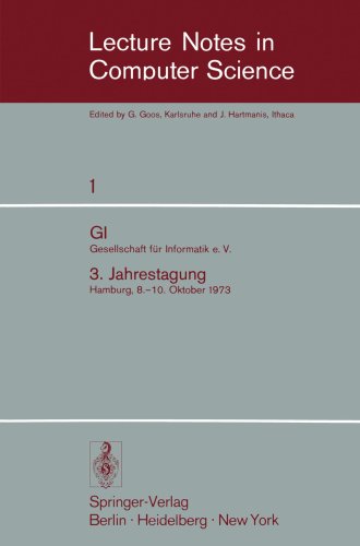 GI Gesellschaft für Informatik e. V. 3. Jahrestagung Hamburg, 8.–10. Oktober 1973