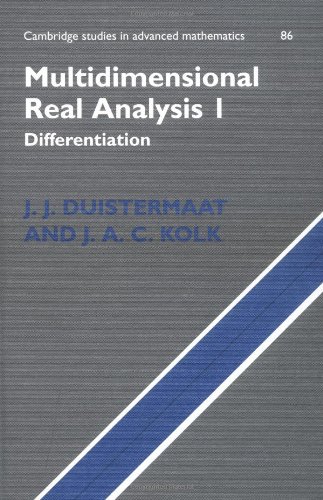 Multidimensional real analysis. Differentiation