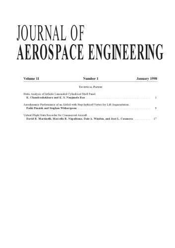 Journal of Aerospace Engineering, Volume 11, 1998.