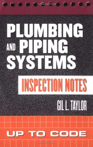 Plumbing and Piping Systems Inspection Notes: Up to Code