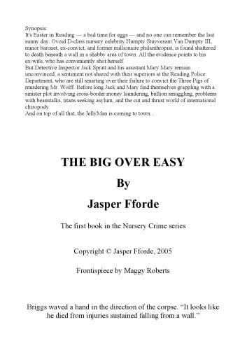 The Big Over Easy: A Nursery Crime