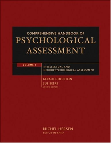 Comprehensive Handbook of Psychological Assessment, Intellectual and Neuropsychological Assessment (Comprehensive Handbook of Psychological Assessment)