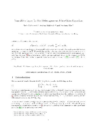 Transition layer for the heterogeneous Allen-Cahn equation