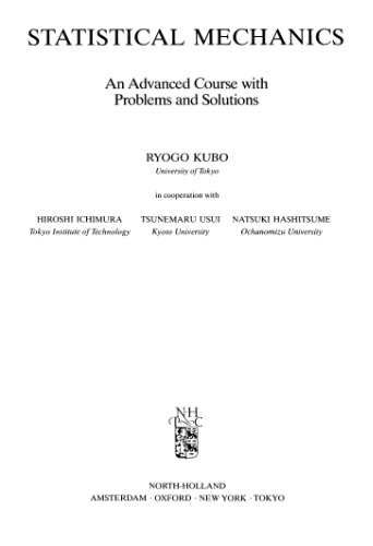 Statistical Mechanics: An Advanced Course with Problems and Solutions